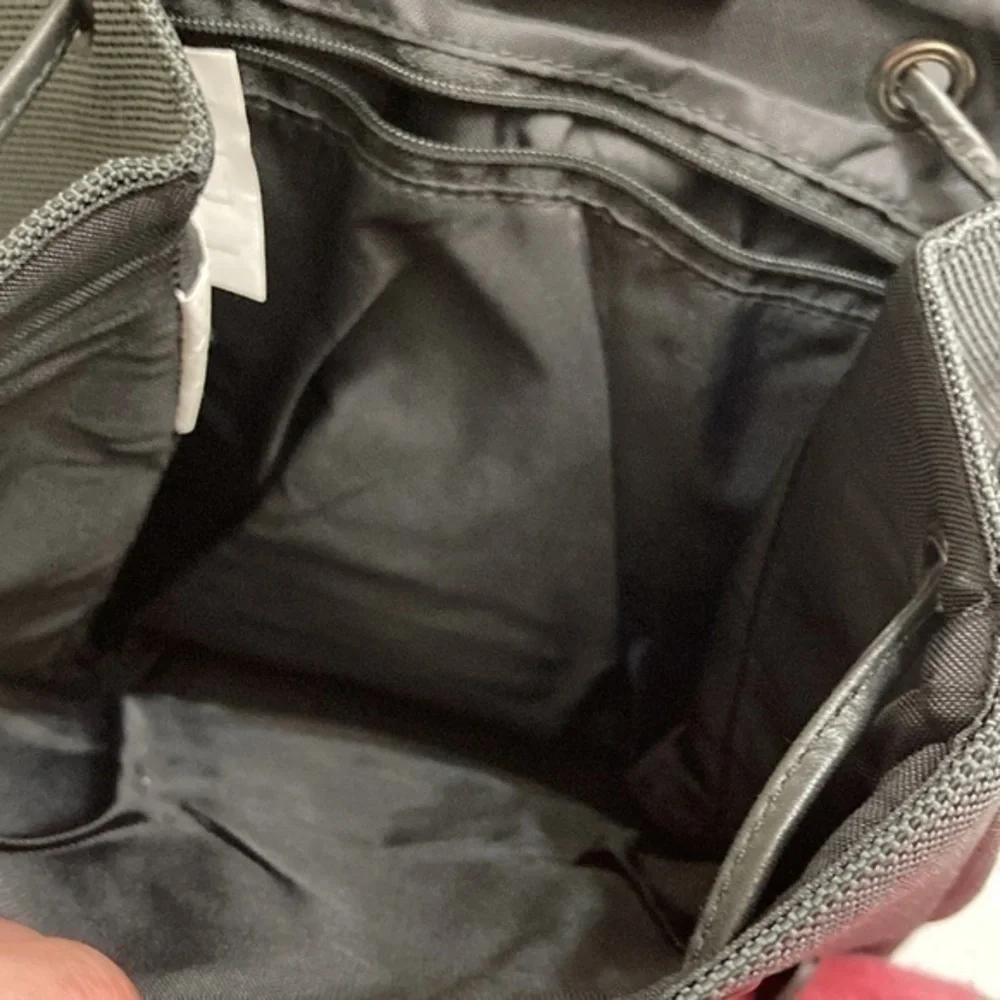 L.L. bean black and gray mini backpack